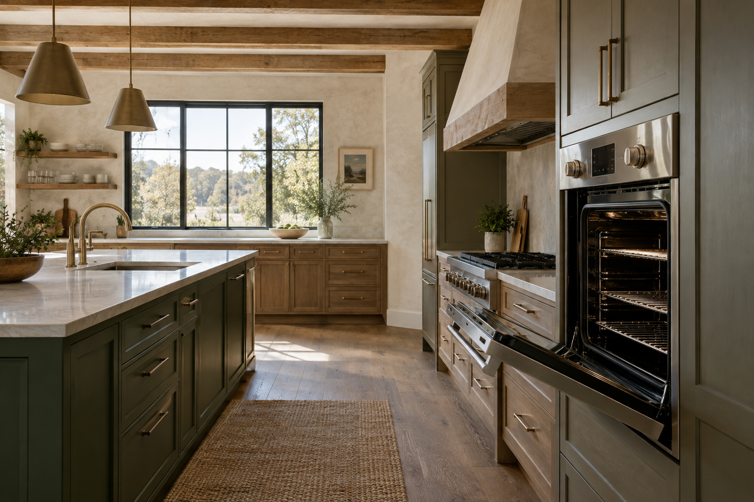 Illustrative Thermador oven in a residential kitchen — AI image for Sub-Zero Repair Lewisboro