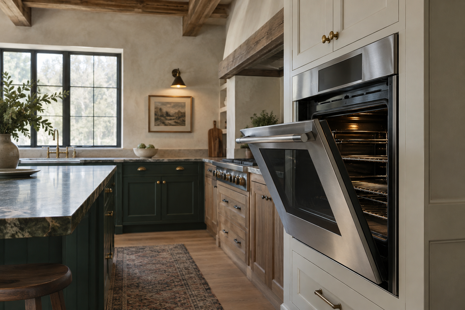 Illustrative Thermador oven in a residential kitchen — AI image for Sub-Zero Repair Lewisboro