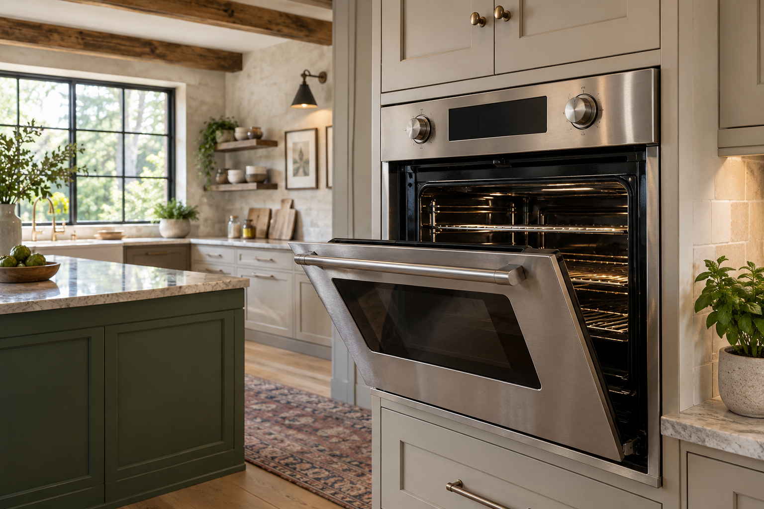 Illustrative Viking oven in a residential kitchen — AI image for Sub-Zero Repair Lewisboro