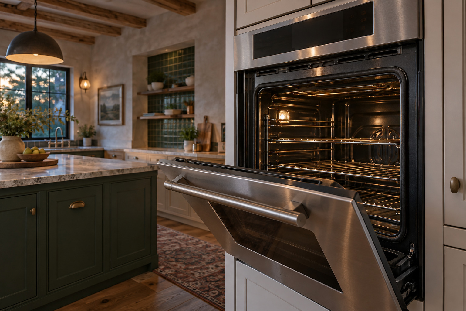 Illustrative Thermador oven in a residential kitchen — AI image for Sub-Zero Repair Lewisboro