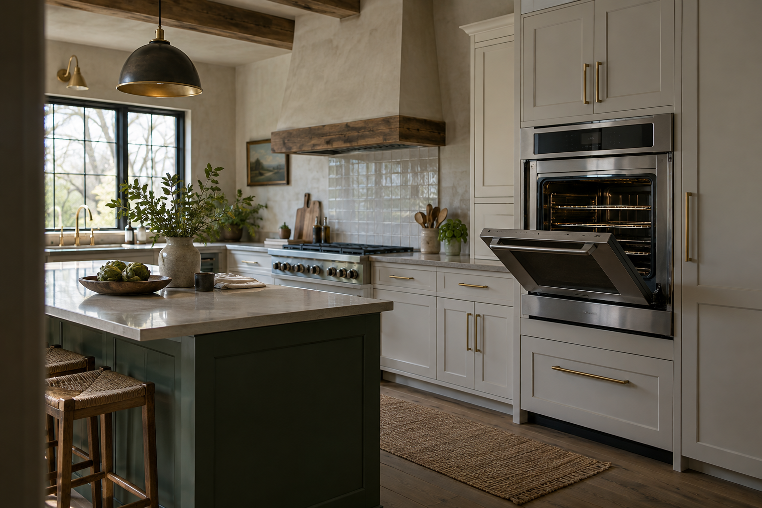 Illustrative Viking oven in a residential kitchen — AI image for Sub-Zero Repair Lewisboro