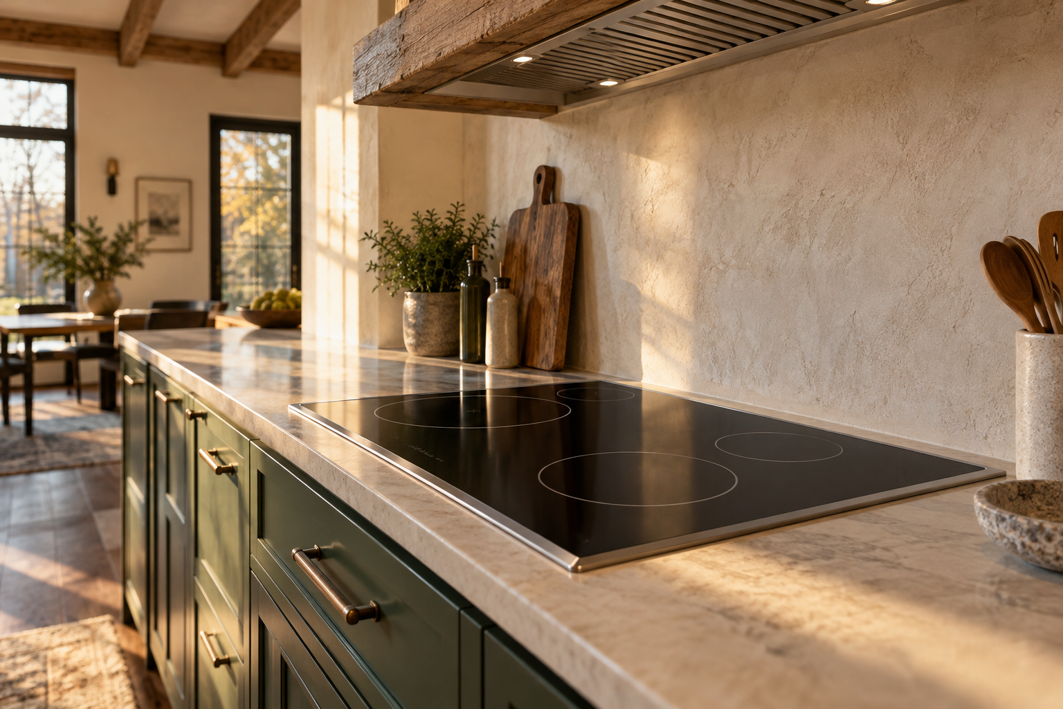 Illustrative Thermador cooktop in a residential kitchen — AI image for Sub-Zero Repair Lewisboro